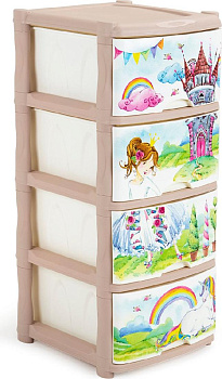 Комод 4-секц Сказочная Принцесса 410мм 000000000001174958