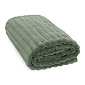 Полотенце махровое 70x130см DE'NASTIA Узкая Волна 500гр зеленый хлопок