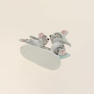 Декоративная фигурка Мышатки-Фигуристы из полирезины / 9,5х3,5х9см арт.80102 000000000001191330