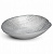 Блюдо сервировочное 25см GLASSCOM Рептилия Silver овальное стекло 000000000001211811