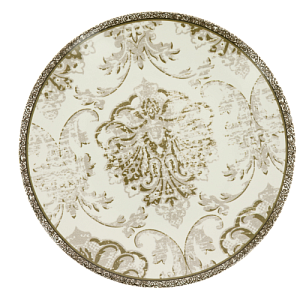 Тарелка обеденная 26см LUCKY Узор барокко керамика 000000000001208734