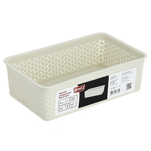 Корзина Natural Style BranQ, 25.7х15.8х8 см, пластик 000000000001154027