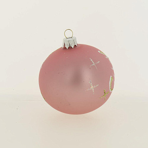 Декоративное украшение 9см Шар 4,5 БИРЮСИНКА Перышко стекло 000000000001179987