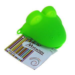 Прихватка 10,5х10см MARMITON Лягушка/Корова/Собака/Петух силиконовая термостойкая 000000000001030015