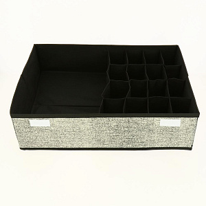 Кофр с крышкой 44,5х35х12см ПОСУДА ЦЕНТР темно-бежевый 000000000001187228