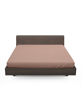 Простыня трикотажная на резинке 160х200х25см FORA розовый хлопок 100% 000000000001225334