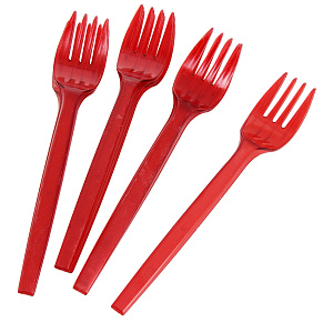 Набор одноразовых вилок Фопос, пластик,  10 шт. 000000000001075090