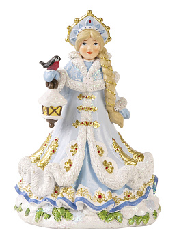 Новогодняя фигурка Снегурочка Русская-коса из полирезины / 22x15,5x12см арт.80313 000000000001191214