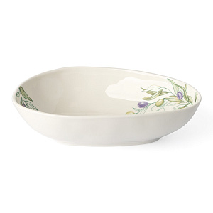 Салатник 22,5x16x6см/800мл DE'NASTIA Оливки фарфор 000000000001217741