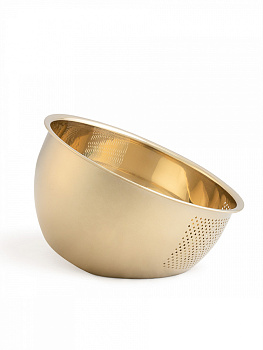 Дуршлаг 22x15x8см DE'NASTIA светло-золотистый нержавеющая сталь Дуршлаг 22x15x8см DE'NASTIA светло-золотистый нержавеющая сталь 000000000001227997