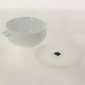 Бульонница 18,5х14,5х7см с вакуумной крышкой GUMERTAL СТИЛЬ ЖИЗНИ фарфор 574-505 000000000001204432