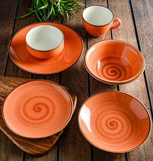 Чашка 320мл TULU PORSELEN Active Deniz Pumpkin фарфор 000000000001212329