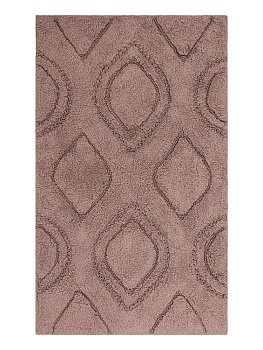 Коврик универсальный 60x100см DE'NASTIA рюши какао хлопок 100% 000000000001219584