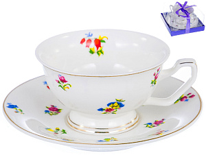 Пара чайная 220мл/блюдце BALSFORD Цецера Тренд подарочная упаковка фарфор 000000000001193934