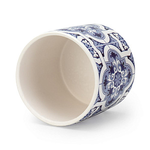 Кашпо 12,5х11,5см 1л Принт IV керамика 000000000001225885