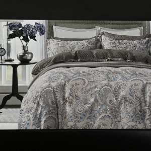 Комплект постельного белья 2-спальный 68х128 ПОСУДА ЦЕНТР голуб цветы хлопок 000000000001164369