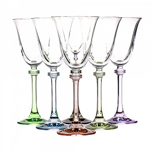 Набор бокалов для вина Александра Арлекино Crystalite Bohemia s.r.o.,185мл, 6 шт. 000000000001112131