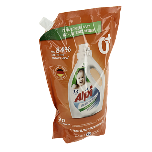 Жидкое средство для стирки 1000мл GRASS ALPI sensetive gel концентрированное дой-пак 125565 000000000001204519