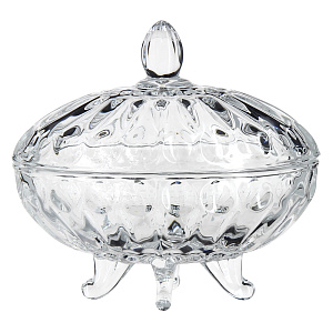 Конфетница Муза, 12 см, стекло 000000000001151591