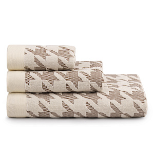 Полотенце махровое 70х130см LUCKY Пье-де-пуль молочный хлопок 100% 000000000001217032