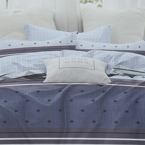 Комплект постельного белья 2-спальный LOVE&LIVE Полоска европростынь 215х240см пододеяльник 175х215см наволочки 70х70см-2шт поплин 100% хлопок 000000000001210572