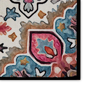 Коврик универсальный 60х90см LUCKY ЦВЕТЫ хрустальный бархат 000000000001222883