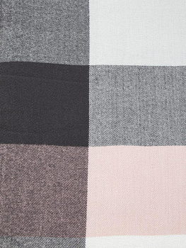 Палантин 70х180см клетка розовый полиэстер 000000000001229217