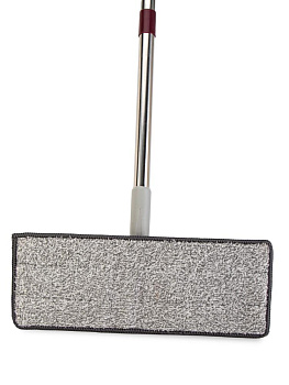 Набор для уборки пола(швабра с 2 насадками + ведро с отжимом)фиолетовый пластик 000000000001228755