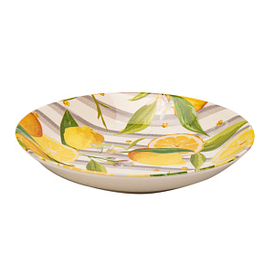 Тарелка суповая 20,5см 320мл LUCKY Лимоны керамика 000000000001208771