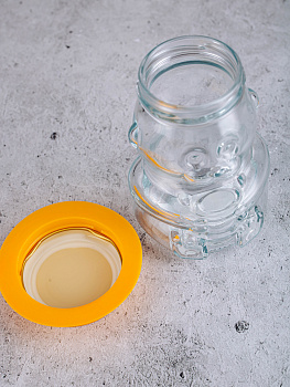 Банка  для мёда 300мл Мишка стекло 000000000001209061