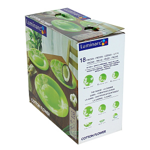 Столовый набор Cotton Flower Luminarc, 18 предметов 000000000001061795
