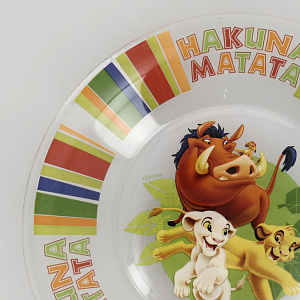 СИМПАТИЯ КОРОЛЬ ЛЕВ Тарелка десертная 19,6см ОСЗ стекло 000000000001205454