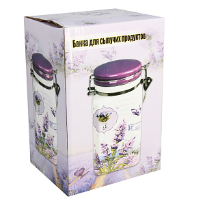 Банка для сыпучих продуктов Французская долина Коралл, 1.1л 000000000001152894