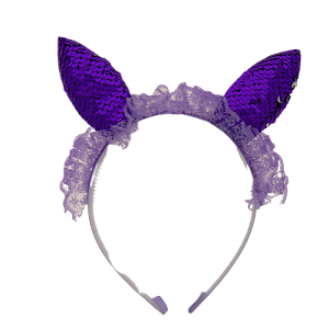 Маскарадный ободок Фиолетовый (полиэстер, ПВХ) / 19х1х19см арт.78180 000000000001179764