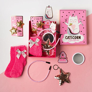 Набор подарочный KAFTAN "CatiCorn" носки 18-20см и аксессуары 4678893 000000000001202328