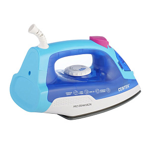 Утюг CENTEK CT-2348 BLUE 1800Вт керамическая подошва паровой удар самоочистка 200мл синий пластик 000000000001212428