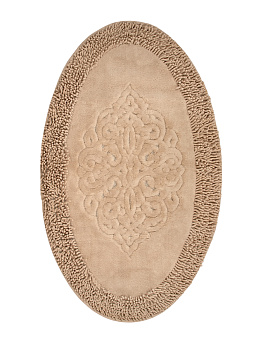 Ковр 60х100 100%хл капуч овал длин ворсТ 000000000001187181