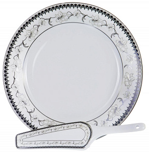 Набор для торта 2 предмета (блюдо 30см/лопатка) GUTERWAHL Венера киффа фарфор 000000000001205654