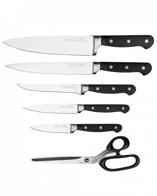 Набор ножей с подставкой 7 предметов TALLER Лэнгфорд 000000000001160196