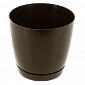 Горшок для цветов 3л h170мм D170мм GARDENPLAST ФРЕЗИЯ №2 шоколад пластик