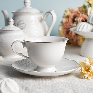 Пара чайная LAGARD 220мл/блюдце фарфор SH08084 000000000001219864