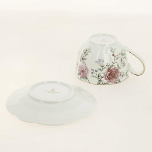 Сервиз чайный 13 предметов (чашка 250мл-6шт/блюдце-6шт/чайник 1,25л) BALSFORD Эмма фарфор 000000000001200559