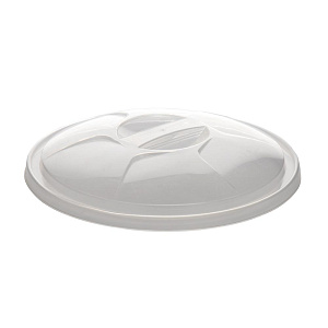 Ведро пищевое 10л 27,5х27,5х26см с крышкой прозрачный пластик 000000000001226449