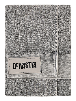 Полотенце махровое 40х60см DE'NASTIA Джинс эффект серый хлопок-100% 000000000001214340