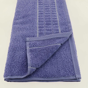 Полотенце 50х90см ДМ Мегаполис махровое плотность 400гр/м сиреневый 100% хлопок ПЛ2601-3874,17-3925 000000000001198613
