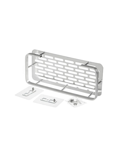 Полка навесная 30x13x5см DE'NASTIA прямоугольная серебристый алюминий 000000000001227434