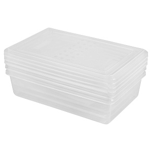 Комплект контейнеров для заморозки 3шт 750мл IDILAND Asti прямоугольный бесцветный пластик 000000000001218683