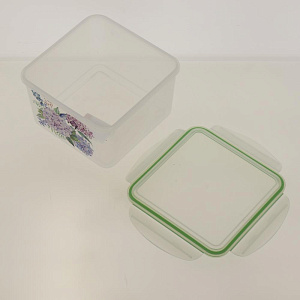 Контейнер для холодильника и СВЧ с декором 1,6л SUPER LOCK 4311400 000000000001184576