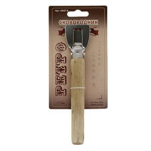 Сковородник МУЛЬТИДОМ Ретро нелигированная сталь/дерево 000000000001203505