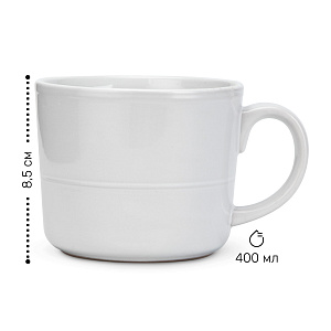 Набор столовой посуды 16 предметов белый матовый керамика 000000000001219905